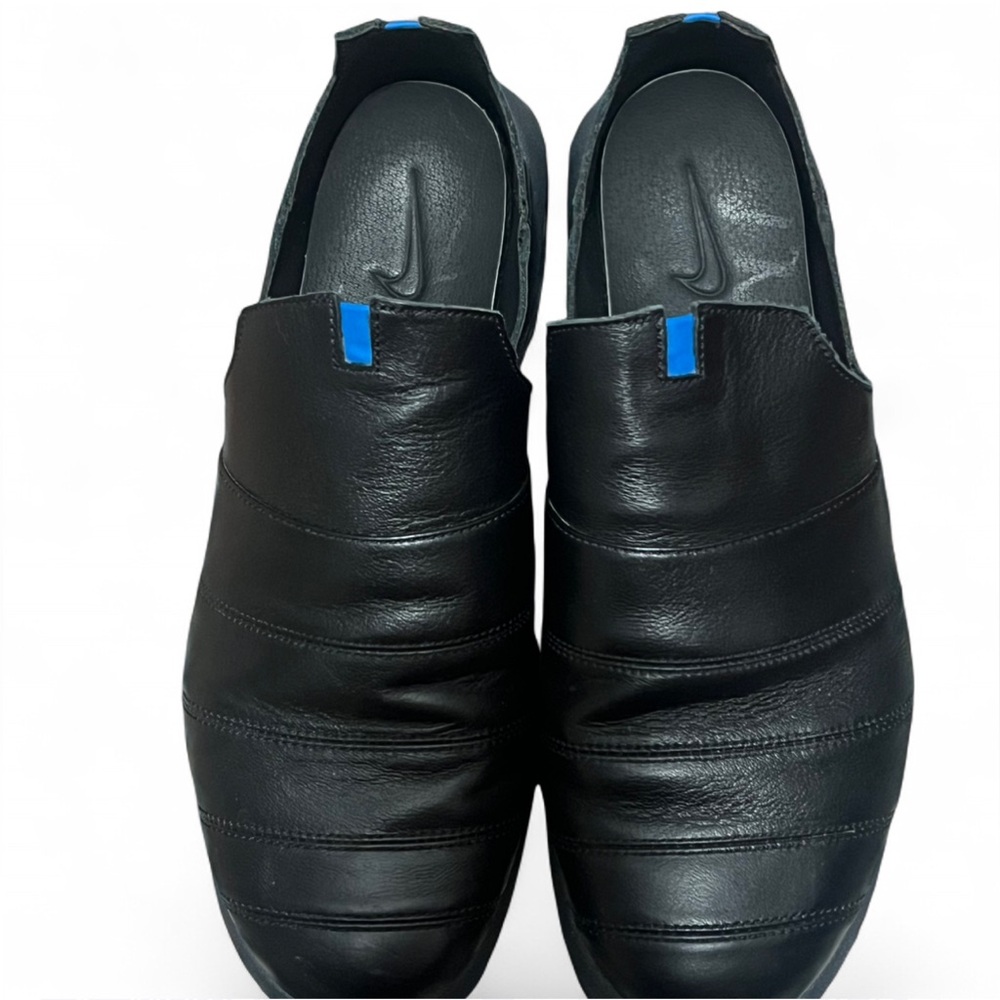 Vintage Nike Air Max Roulo Black Leather Loafers Men’s 8 With OG Box Y2K